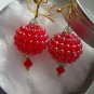 Earrings- Red Raspberries