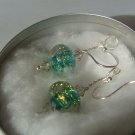 Green Gold Foil Earrings