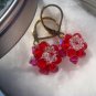 Scarlet Flowers Earrings