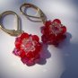 Scarlet Flowers Earrings