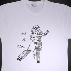 Dancing T Shirt Design for Men - New, Original   (Men's Medium)