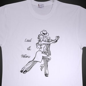 Dancing T Shirt Design for Men - New, Original  (Men's Large)