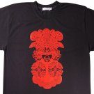 Designer T Shirt -Opera Facial Mask Design for Men, New  (Men's Large)
