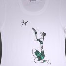 Hope & Peace T Shirt for Women, Green - New in Package!   (Women's Large)