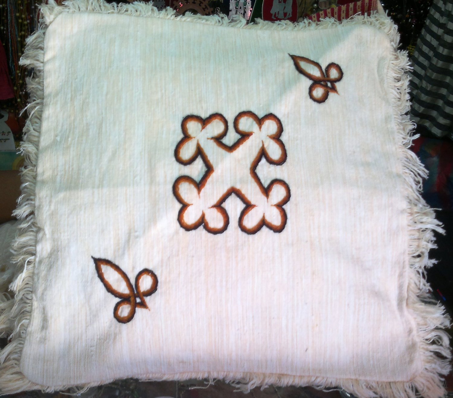 This is Hand made Ethiopian pillow Cover Made out of 100 cotton