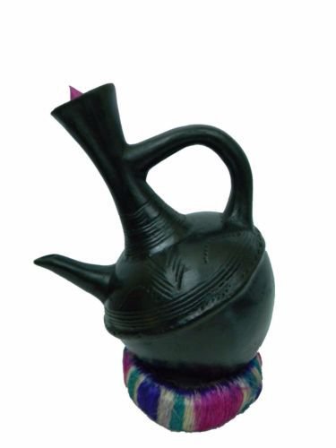 Traditional  Ethiopian Hand made clay coffe pot. (&aacute;�&sup3;&aacute;��&aacute;�� &aacute;��&aacute;��&aacute;�&frac12; ) 10% Discount