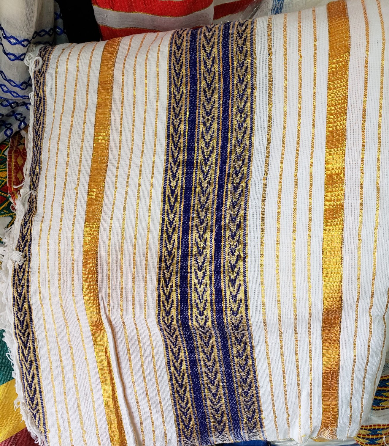 Ethiopian/Eritrean Hand Made new design Gabi, Blanket. 100 Cotton