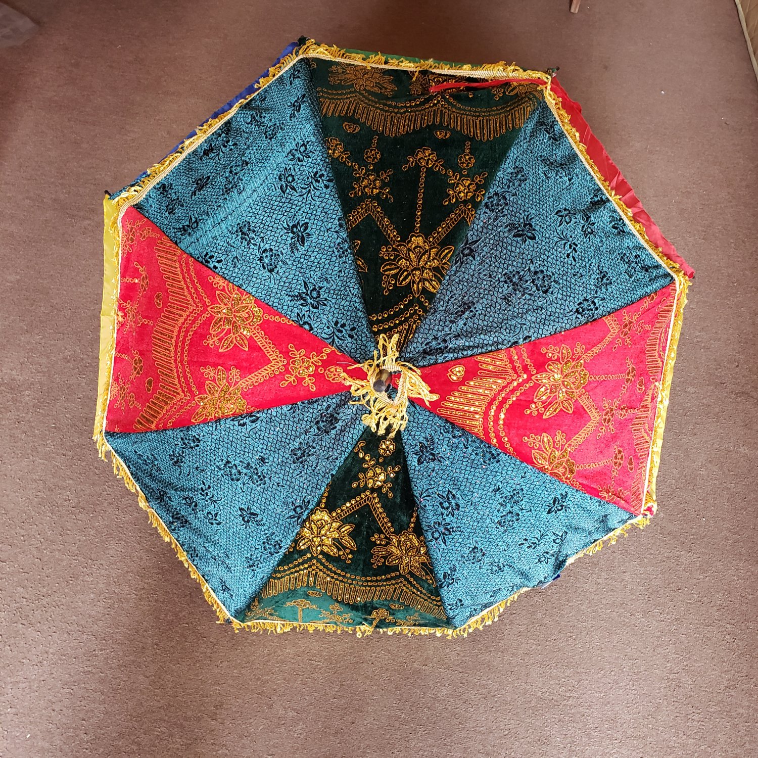 Handmade Ethiopian/Eritrean Church Umbrella, Ethiopian Orthodox Ceremonies, Free Shipping
