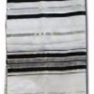 Largest Size Prayer Shawls (Tallit) Black and Silver