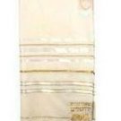 Prayer Shawl (Tallit) White & Gold trims