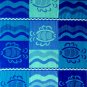 Egyptian Cotton Beach Towel "Fish World" (40x70 inches)