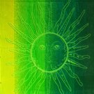 Egyptian Cotton Beach Towel "Green Sun" (40x70 inches)