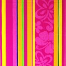 Egyptian Cotton Beach Towel "Floral Stripe" (40x70 inches)