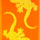 Egyptian Cotton Beach Towel "Two Lizards" (40x70 inches)