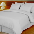 White Damask Stripe Down Alternative 4-pc Comforter Set, 100% Egyptian cotton , 600 Thread count White Damask Stripe Down Alternative 4-pc Comforter Set, 100% Egyptian cotton , 600 Thread count