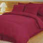 Burgundy Damask Stripe Down Alternative 4-pc Comforter Set, Egyptian 600 count
