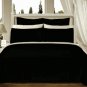 Black Solid Down Alternative 4-pc Comforter Set,100% Egyptian cotton, 550 Thread count