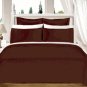 Chocolate Solid Down Alternative 4-pc Comforter Set,100% Egyptian cotton, 550 Thread count