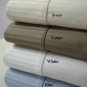 T1000 CalKing Waterbed Stripe White Sheet Set (unattached)