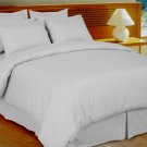 Queen Stripe White Down Alternative Bed in A Bag 100% Egyptian cotton, 600 Thread count
