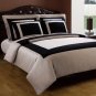 Down Alternative Bed in a bag Queen Size Black & Taupe