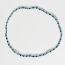 Hematite blue shimmer surfer necklace