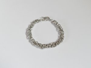 Thick byzantine bracelet