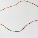 Multi rainbow stretchy necklace