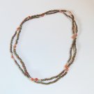 Iridescent pinky brown surfer necklaces