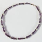 Light purple and light green twisted necklace