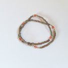 Iridescent pinky brown surfer bracelets