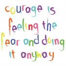 Courage is ... blank greetings card