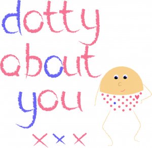 Dotty about you ...greetings card