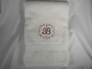 Bath Hand Towel Monogrammed