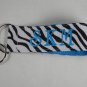Keyfob Zebra and Turquoise
