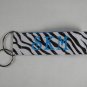 Keyfob Zebra and Turquoise