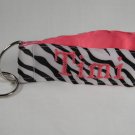 Keyfob Zebra and Hot Pink