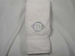 Embroidered Bath Hand Towels