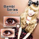 Tsubasa Bambi Chocolate Brown FREE LENS CASE (1 pair / Yearly / PLANO)
