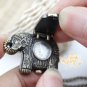 Carve Elephant Pocket Watch