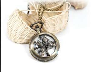 butterfly Pocket Watch