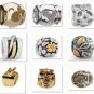 54PCS PRETTY PATTERN  CHARMS BEADS SET  FITS EUROPEAN BRACELET 33A25