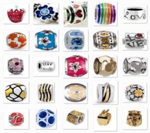 4PCS PRETTY PATTERN  CHARMS BEADS SET FITS EUROPEAN BRACELET  22A57