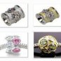 12PCS PRETTY PATTERN CHARMS BEADS SET FITS EUROPEAN BRACELET 22A71