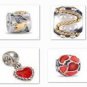 12PCS PRETTY PATTERN CHARMS BEADS SET FITS EUROPEAN BRACELET 22A39