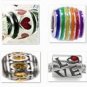 12PCS PRETTY PATTERN CHARMS BEADS SET FITS EUROPEAN BRACELET 22A15