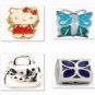 12PCS PRETTY PATTERN CHARMS BEADS SET FITS EUROPEAN BRACELET 22A11