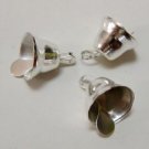 10 Red Christmas Jingle Bells Charms Wholesale