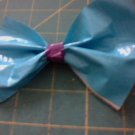 blue and purple bow clip