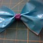 blue and purple bow clip